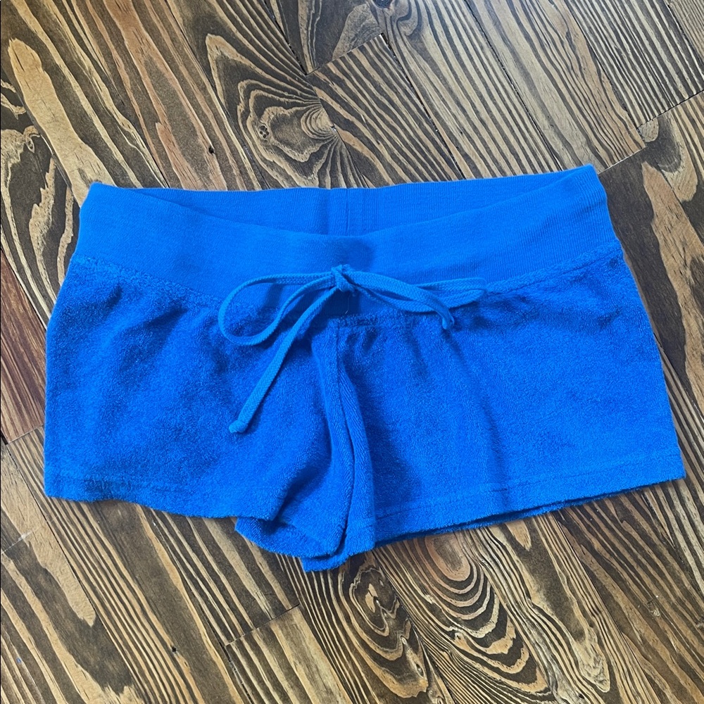 Hard Tail Blue Terry Cloth Shorts
